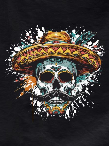 Mexican Skull Sombrero