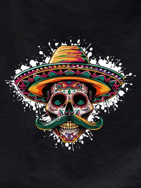Mexican Skull Sombrero