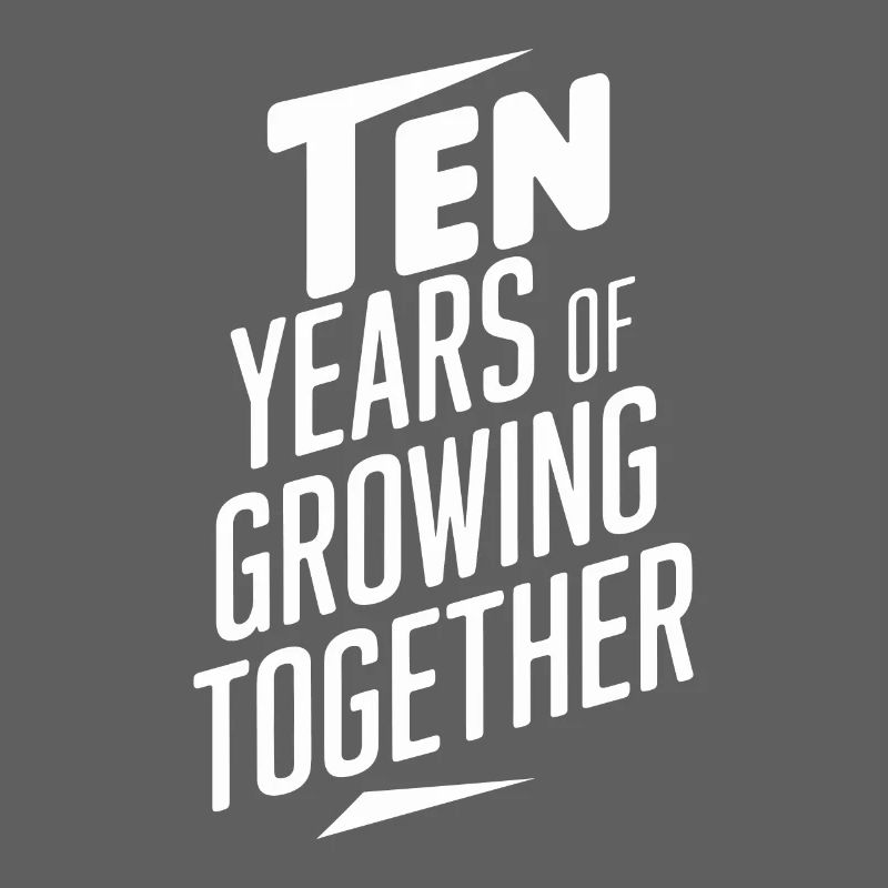 10 ans de croissance commune - 10e mariage