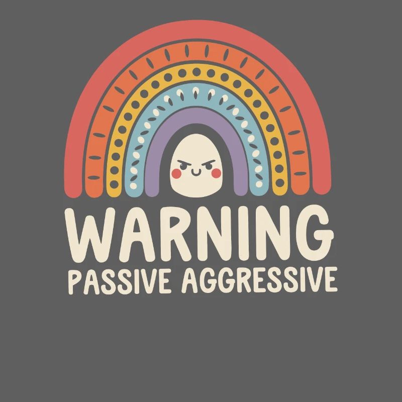 Caution Passive Aggressive Rainbow