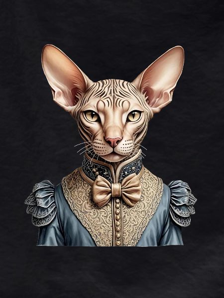 Victorian sphynx cat