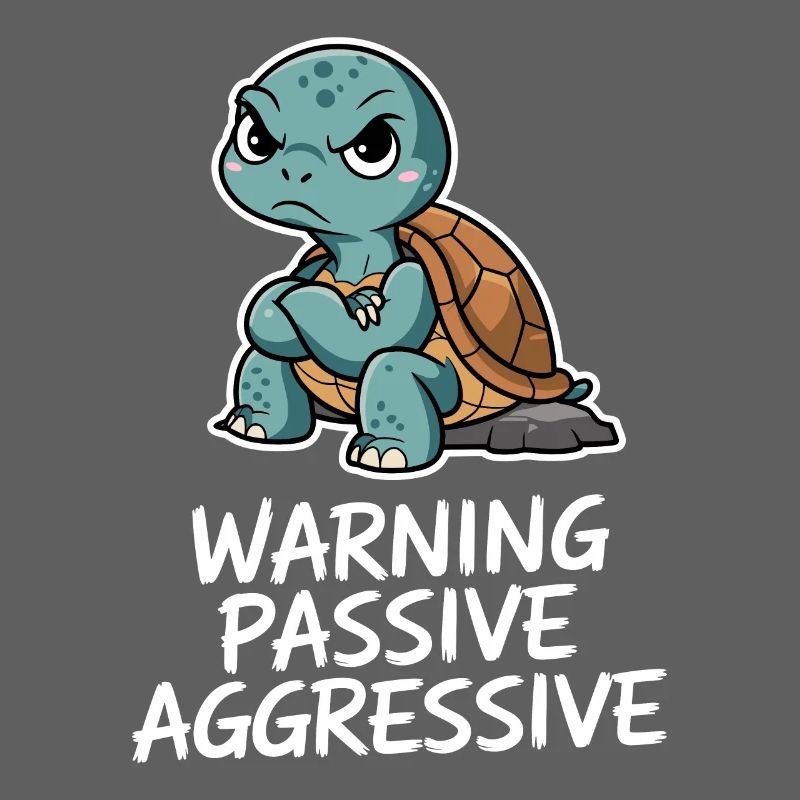 Warning Passive Aggressive Turtle