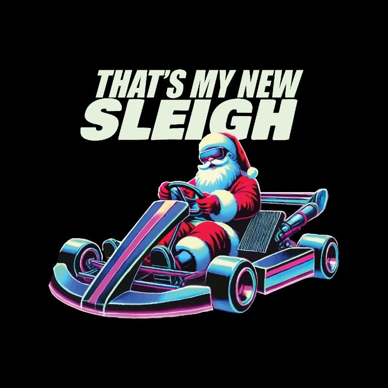 Go-Kart Retro Weihnachtsmann Schlitten Abenteuer