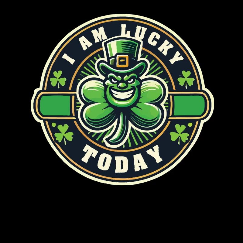 Saint-Patrick Trèfle chanceux Je suis aujourd’hui
