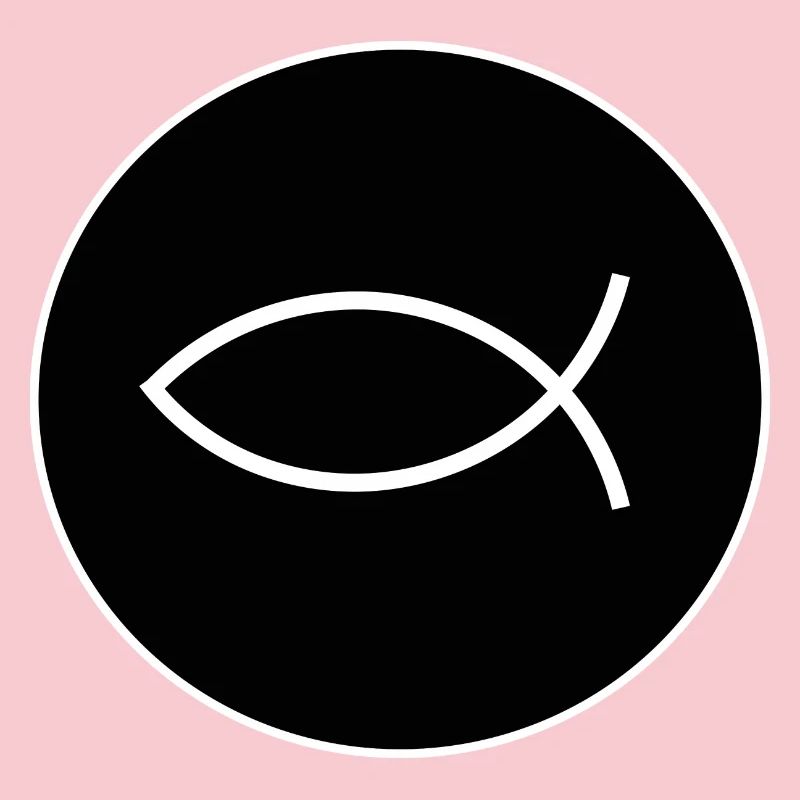 Jesus fish white Ichthys fish fish