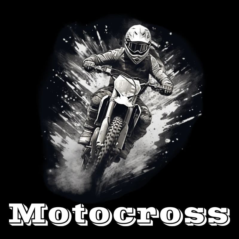 Motocross blanc