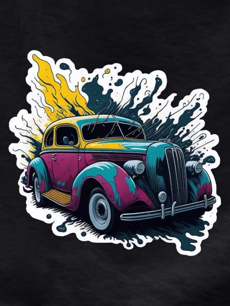 Farbiger Oldtimer Spritzer