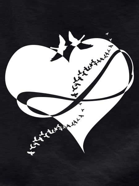 infinite love heart swallows infinity