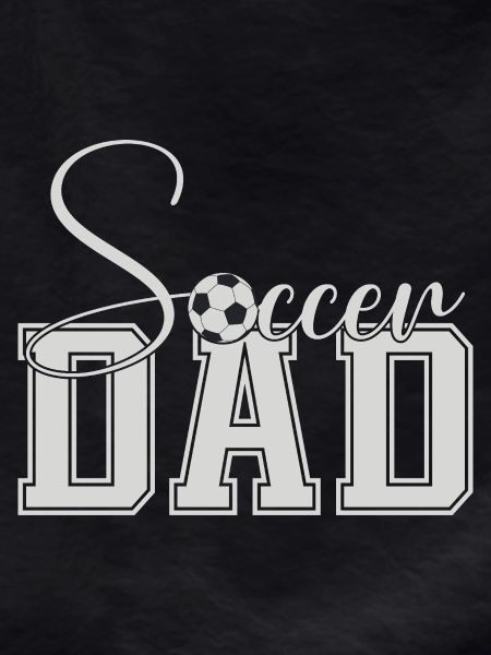 Soccer Dad Varsity Block Text