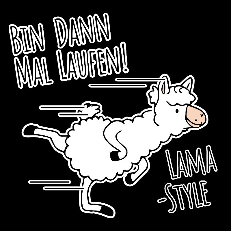 Je vais courir ! Petit jogging de lama idiot