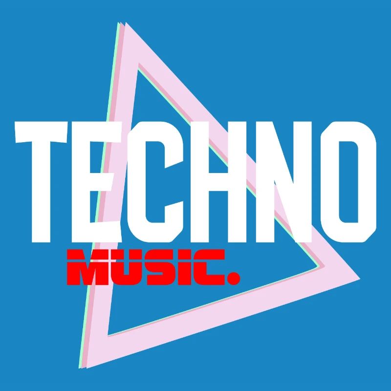 Techno Neon Triangle Pulse