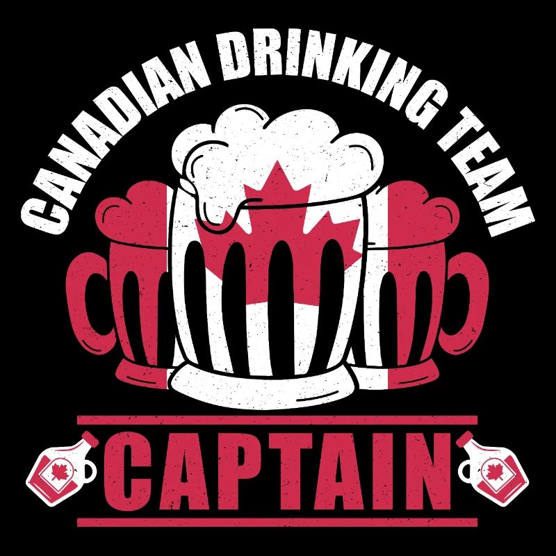 Canada Captain Beer Mug Maple Leaf Party Design