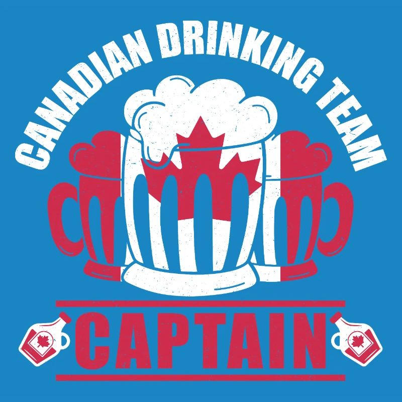 Chope de bière Canada Captain Maple Leaf Party Design