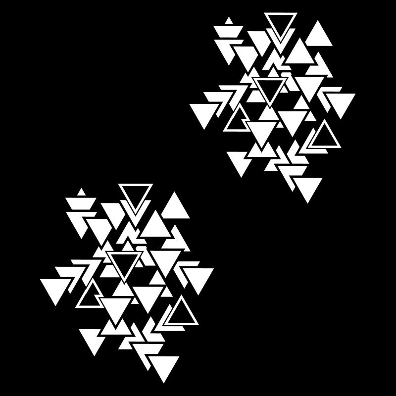 Triangles graphic pattern