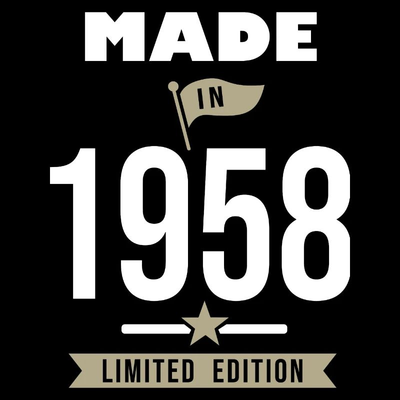 MADE IN 1958 birthday gift 63 years