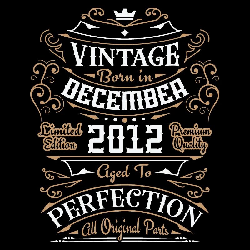 Vintage Décembre 2012, Rétro Cadeau D'anniversaire