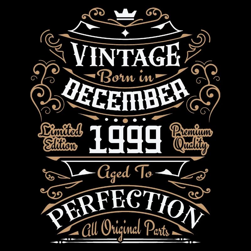 Vintage Dezember 1999, Retro Geburtstagsgeschenk