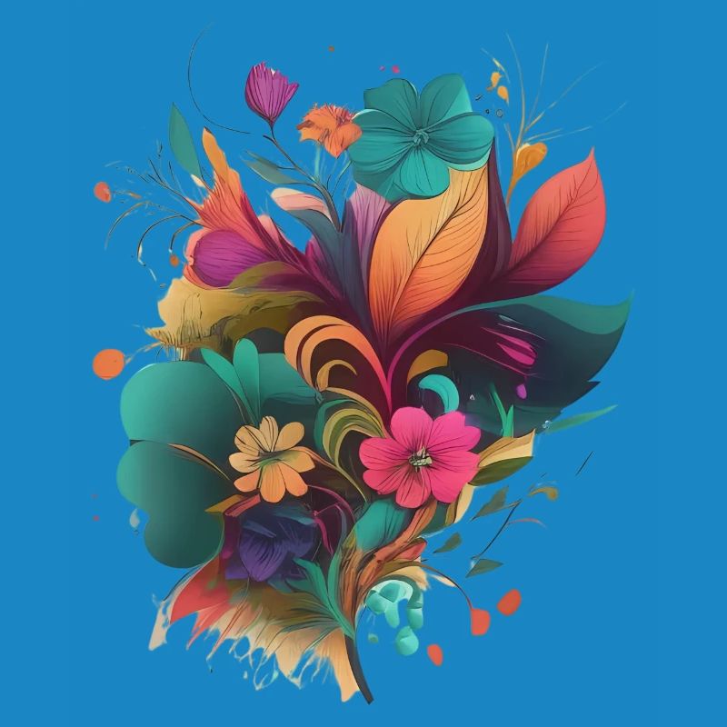 Explosion Florale Abstraite