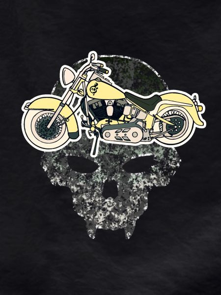 Skull Motorcycle