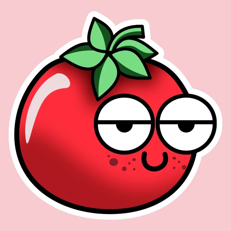 Tomato with face
