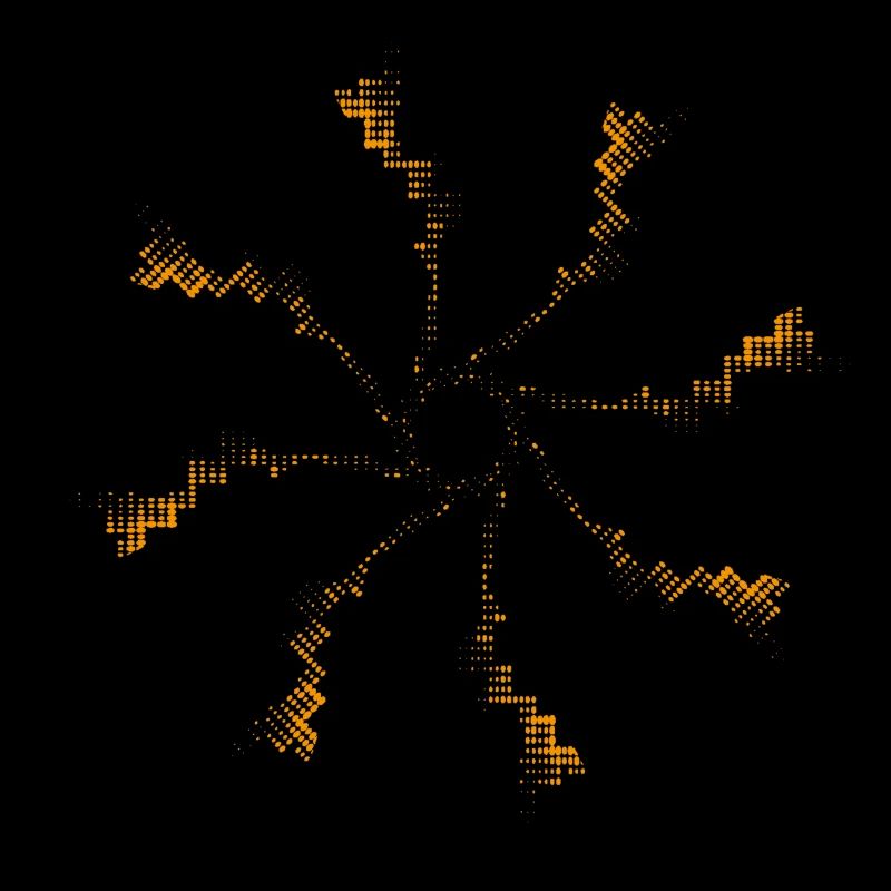 Pixel de feux d’artifice Éolienne gyroscopique