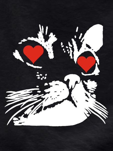 A white cat love