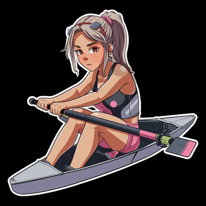 Rameur Fille Graphique