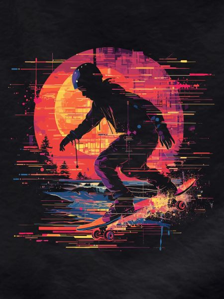 Skateboarder Pixel Art
