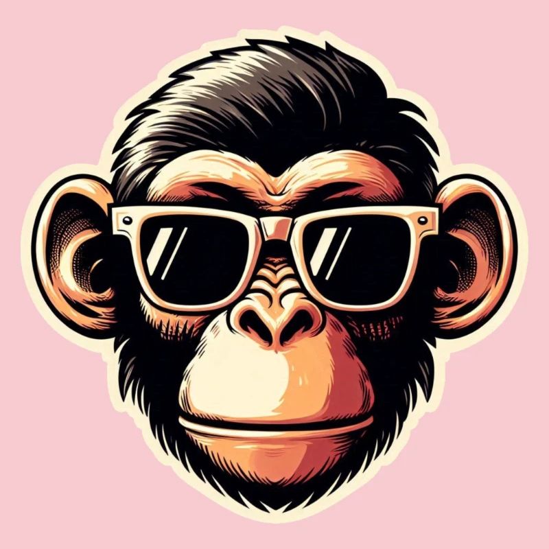 Monkey Glasses Cool