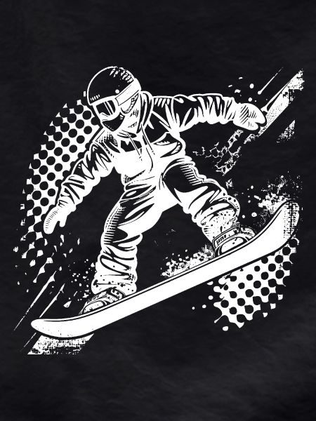 Snowboarder Drawing