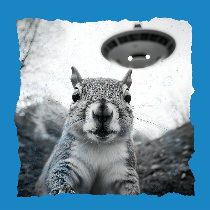 Alien Eichhörnchen Begegnung – Lustiges Sci-Fi