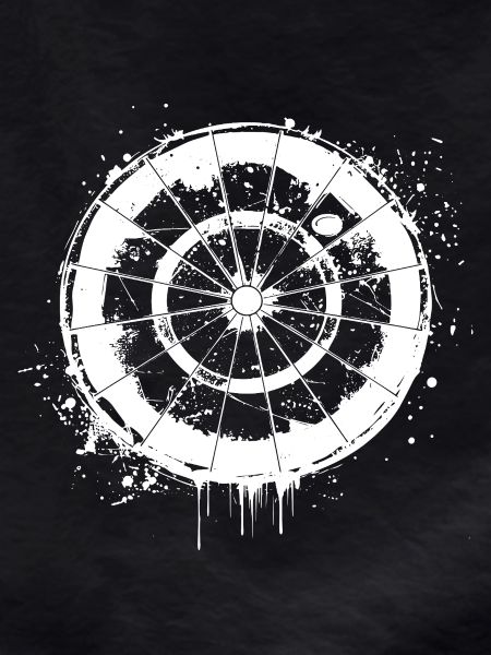 Dartboard Street Art