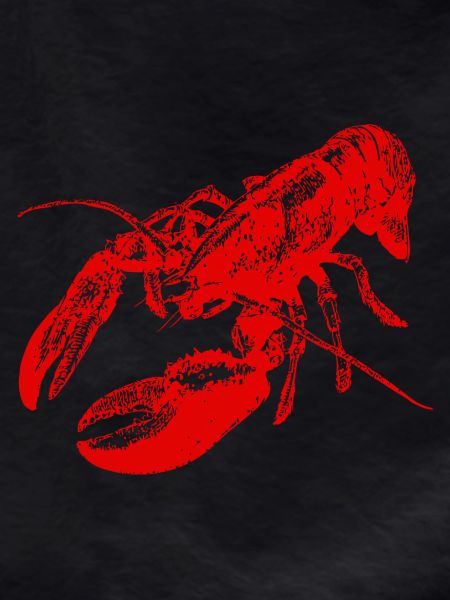 Bold Red Lobster Graphic Design
