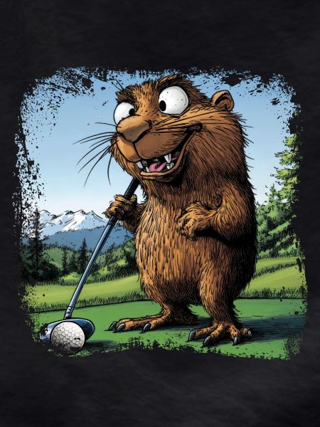 Golfer Groundhog