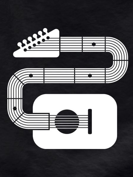 Abstract Shape Guitar