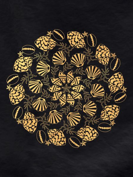 Shell Mandala - gold