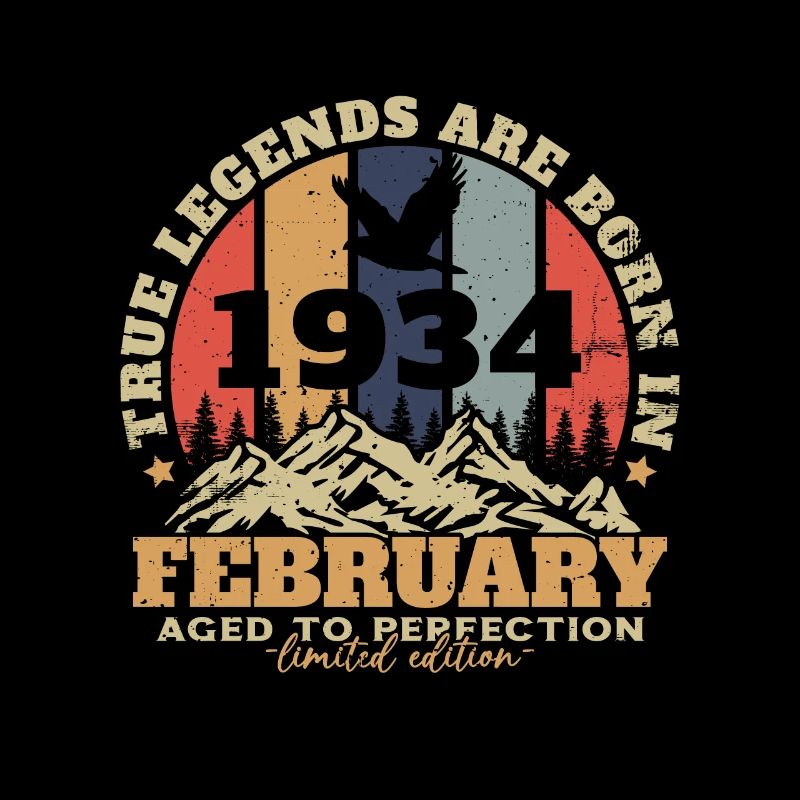 February 1934 Vintage Birthday 1934 Gift