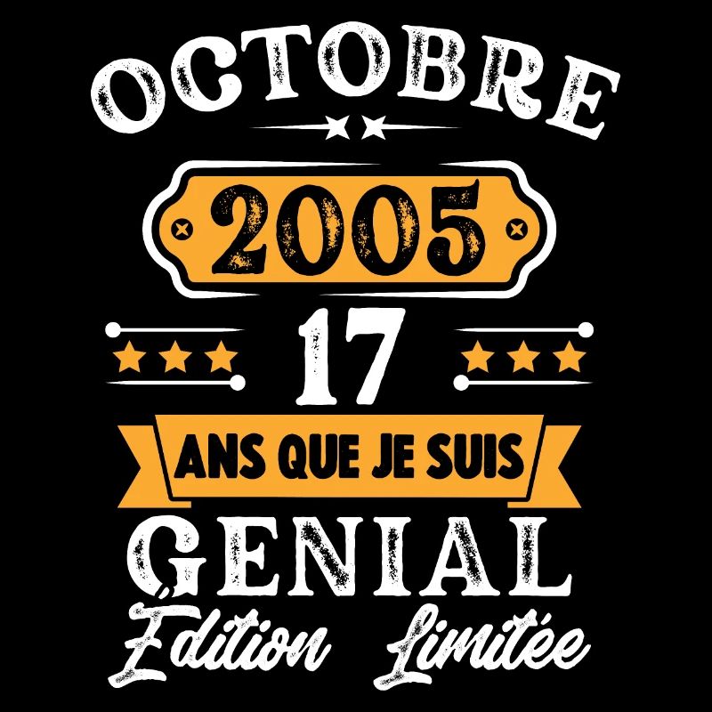 Cadeau D'anniversaire 17 Ans Octobre 2005 Rétro