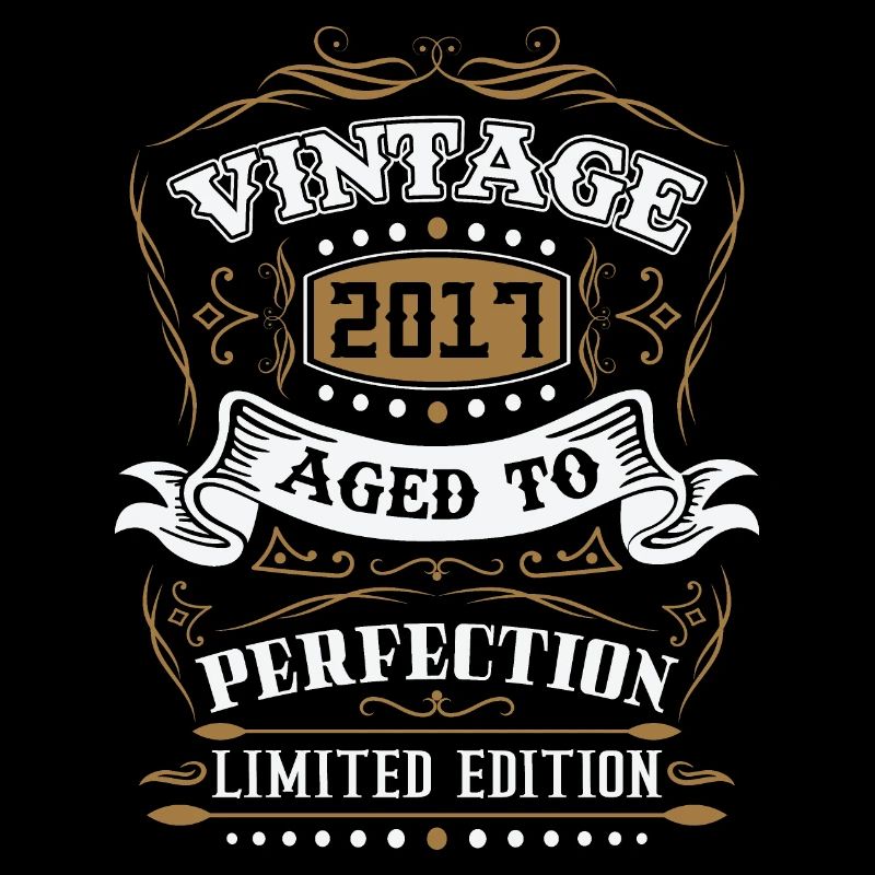 Vintage Geburtstagsgeschenk geboren im Jahr 2017 Retro