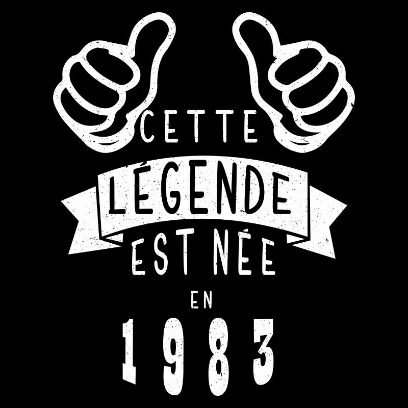 Legend 1983 Authentic 1983 Vintage Bursdag