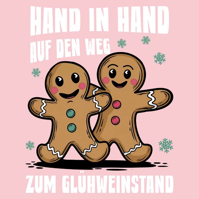 Hand in Hand lustiger Spruch Glühwein Pullover