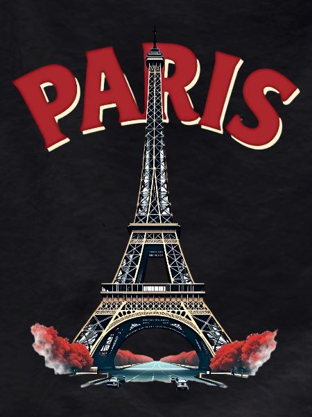 Eiffel Tower, Paris, retro