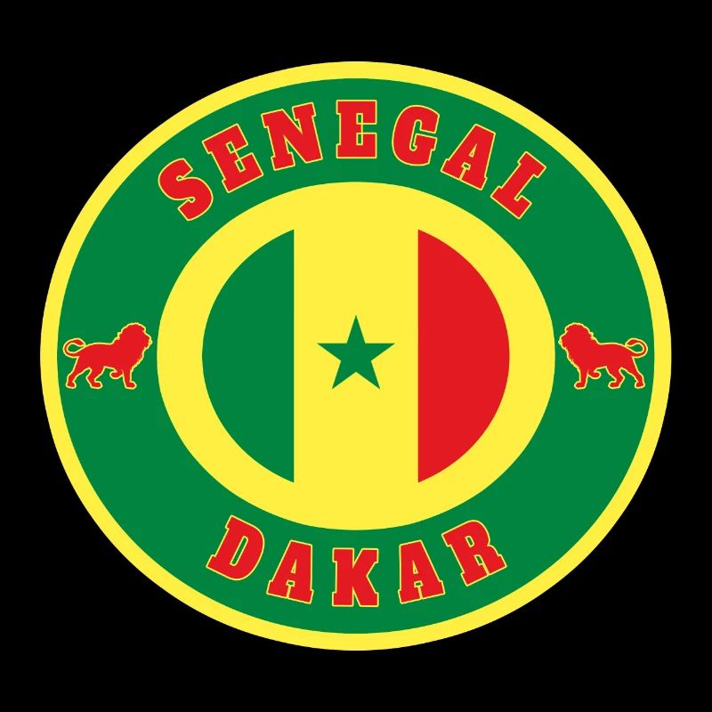 Senegal Dakar / gift lion flag Africa state