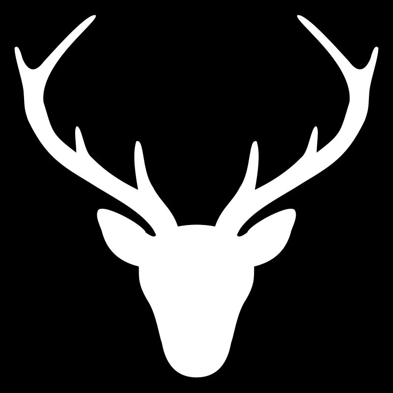Hirsch Geweih Silhouette Jagd Jger Geschenk