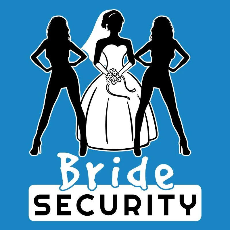 Bride Security Team Partnerlook Bachelor Fun