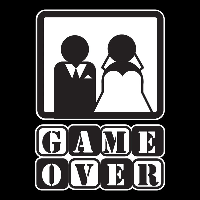 Junggesellenabschied Junggesellin Game Over Spruch