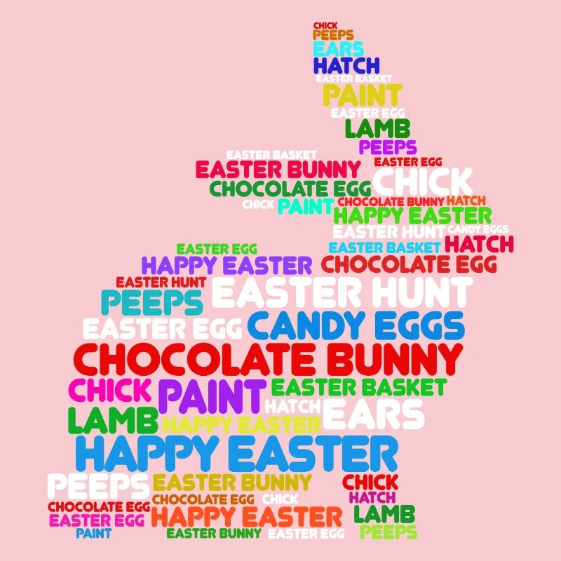 Easter bunny rabbit happy easter rabbit easter eggs