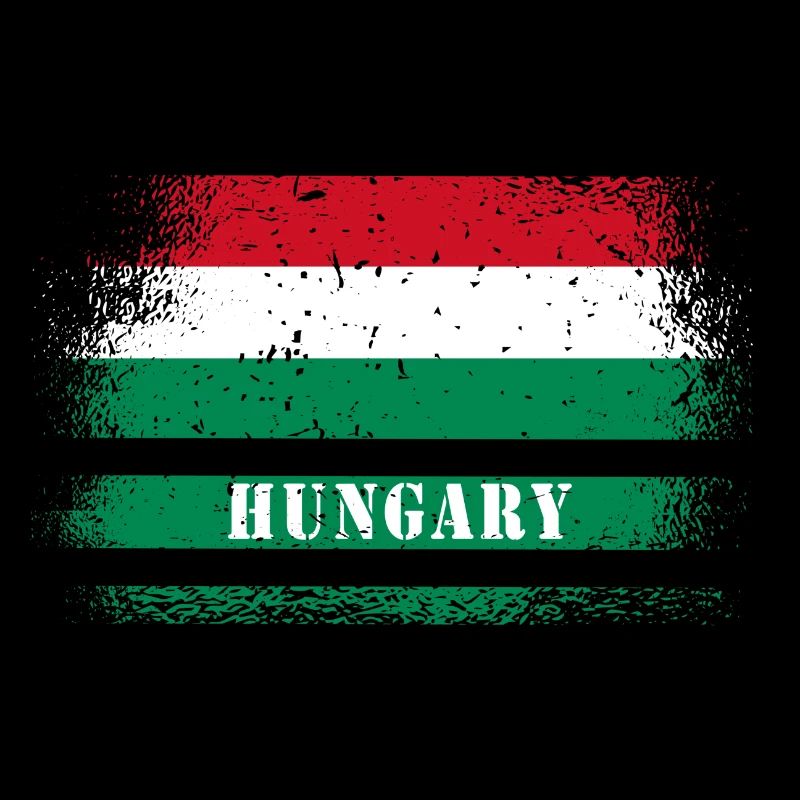 Hungary vintage flag
