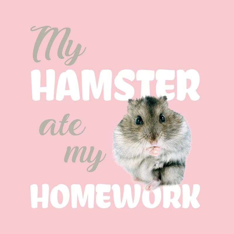 Devoirs de hamster drôle disant