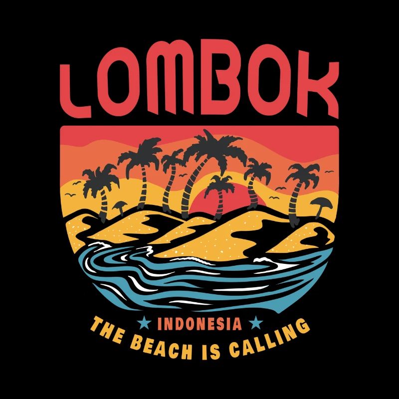 Design de plage Lombok Indonesia